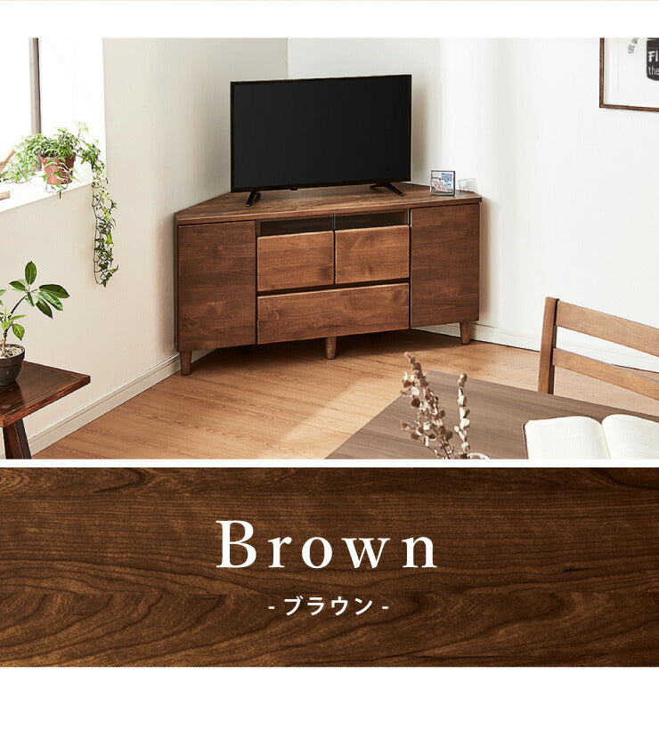 テレビ台 ハイタイプ コーナー 幅120 高さ60 完成品 大川家具 テレビ台 テレビボード ミドルボード 42インチ 32インチ 52インチ(代引不可)