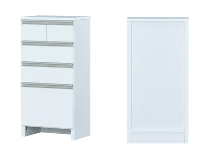 一生紀 サニタリーチェスト 完成品 4段 幅45 奥行30 高さ90 LILIA ランドリーチェスト 鏡面 ホワイト 白 スリム ランドリーラック ISSEIKI おしゃれ(代引不可)