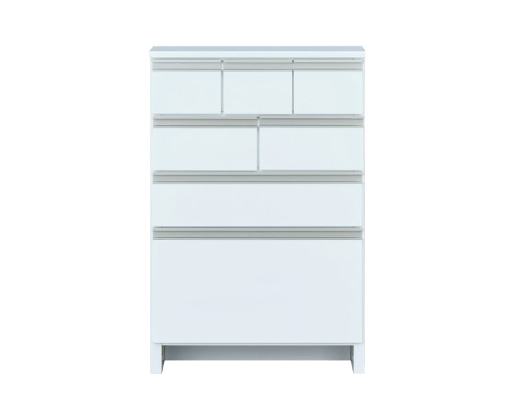 一生紀 サニタリーチェスト 完成品 4段 幅60 奥行30 高さ90 LILIA ランドリーチェスト 鏡面 ホワイト 白 スリム ランドリーラック ISSEIKI おしゃれ(代引不可)