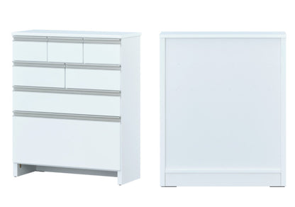 一生紀 サニタリーチェスト 完成品 4段 幅75 奥行30 高さ90 LILIA ランドリーチェスト 鏡面 ホワイト 白 ワイド ランドリーラック ISSEIKI おしゃれ(代引不可)