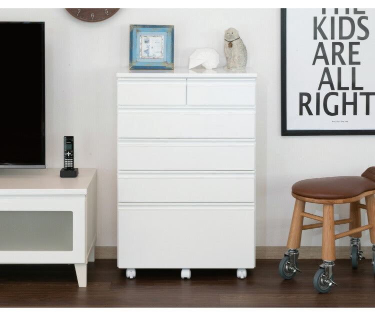 一生紀 サニタリーチェスト 完成品 幅60 奥行30 高さ90 DRITTO キャスター付き ランドリーチェスト 鏡面 ホワイト 白 スリム ランドリーラック ISSEIKI おしゃれ(代引不可)