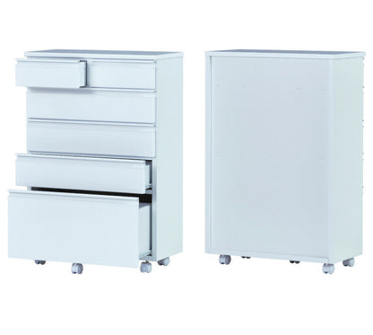 一生紀 サニタリーチェスト 完成品 幅60 奥行30 高さ90 DRITTO キャスター付き ランドリーチェスト 鏡面 ホワイト 白 スリム ランドリーラック ISSEIKI おしゃれ(代引不可)