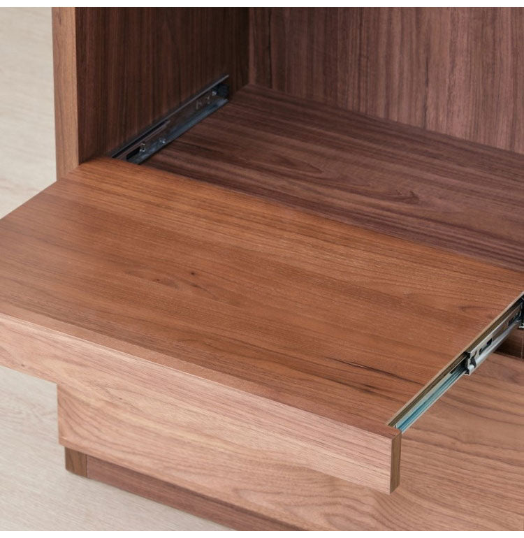 一生紀 AULIA レンジ台 完成品 組み合わせキッチン収納 メラミン 大理石柄 ウォルナット オイル仕上げ フルスライドレール スライド棚 レンジラック コンパクト 北欧 モダン ISSEIKI(代引不可)