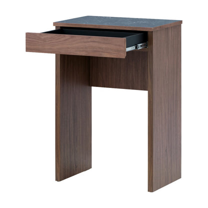 一生紀 AULIA ごみ箱上ラック 完成品 組み合わせキッチン収納 メラミン 大理石柄 ウォルナット オイル仕上げ フルスライドレール 引き出し オープンラック コンパクト 北欧 モダン ISSEIKI(代引不可)