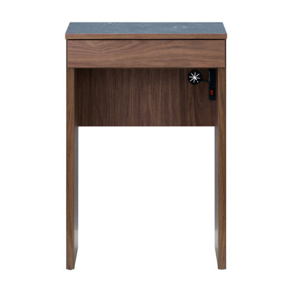 一生紀 AULIA ごみ箱上ラック 完成品 組み合わせキッチン収納 メラミン 大理石柄 ウォルナット オイル仕上げ フルスライドレール 引き出し オープンラック コンパクト 北欧 モダン ISSEIKI(代引不可)