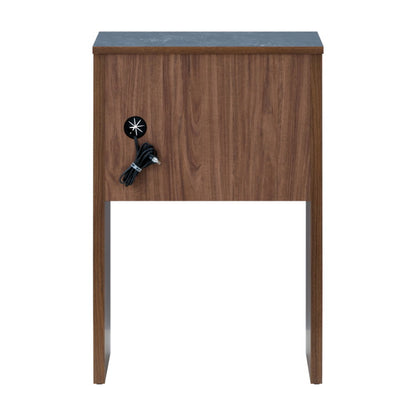 一生紀 AULIA ごみ箱上ラック 完成品 組み合わせキッチン収納 メラミン 大理石柄 ウォルナット オイル仕上げ フルスライドレール 引き出し オープンラック コンパクト 北欧 モダン ISSEIKI(代引不可)