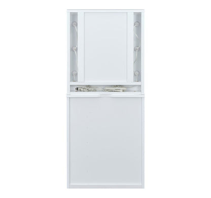 一生紀 女優ドレッサー 幅60 完成品 ledライト付き 3面鏡 egal dresser スツール付き 大容量 収納 棚 引き出し 白 ホワイト 化粧台 鏡台 シンプル 北欧 おしゃれ isseiki(代引不可)