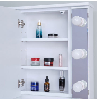 一生紀 女優ドレッサー 幅60 完成品 ledライト付き 3面鏡 egal dresser スツール付き 大容量 収納 棚 引き出し 白 ホワイト 化粧台 鏡台 シンプル 北欧 おしゃれ isseiki(代引不可)