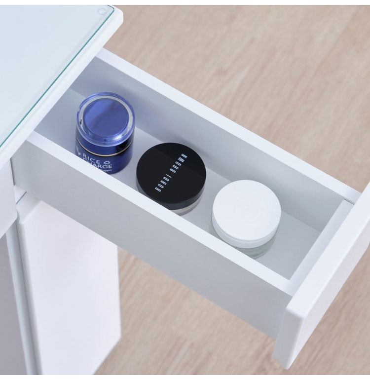 一生紀 女優ドレッサー 幅60 完成品 ledライト付き 3面鏡 egal dresser スツール付き 大容量 収納 棚 引き出し 白 ホワイト 化粧台 鏡台 シンプル 北欧 おしゃれ isseiki(代引不可)