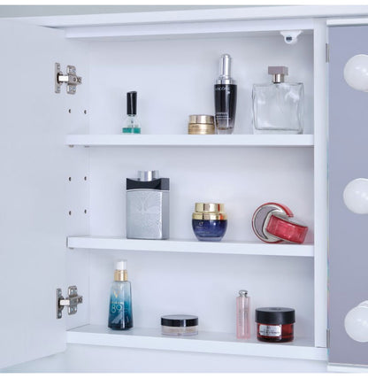 一生紀 女優ドレッサー 幅80 完成品 ledライト付き 3面鏡 egal dresser スツール付き 大容量 収納 棚 引き出し 白 ホワイト 化粧台 鏡台 シンプル 北欧 おしゃれ isseiki(代引不可)