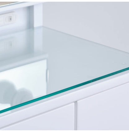 一生紀 女優ドレッサー 幅80 完成品 ledライト付き 3面鏡 egal dresser スツール付き 大容量 収納 棚 引き出し 白 ホワイト 化粧台 鏡台 シンプル 北欧 おしゃれ isseiki(代引不可)