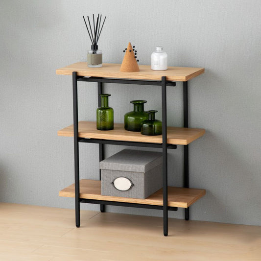 一生紀 ラック 完成品 3段 幅60 PUSTA オーク材 オイル仕上げ おしゃれ シェルフ オープンラック カウンター下収納 高さ70 棚 ヴィンテージ シンプル ディスプレイラック 北欧 ISSEIKI(代引不可)