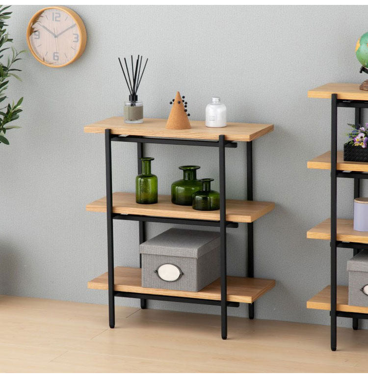 一生紀 ラック 完成品 3段 幅60 PUSTA オーク材 オイル仕上げ おしゃれ シェルフ オープンラック カウンター下収納 高さ70 棚 ヴィンテージ シンプル ディスプレイラック 北欧 ISSEIKI(代引不可)