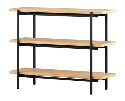 一生紀 ラック 完成品 3段 幅90 PUSTA オーク材 オイル仕上げ おしゃれ シェルフ オープンラック カウンター下収納 高さ70 棚 ヴィンテージ シンプル ディスプレイラック 北欧 ISSEIKI(代引不可)