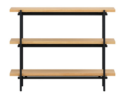 一生紀 ラック 完成品 3段 幅90 PUSTA オーク材 オイル仕上げ おしゃれ シェルフ オープンラック カウンター下収納 高さ70 棚 ヴィンテージ シンプル ディスプレイラック 北欧 ISSEIKI(代引不可)