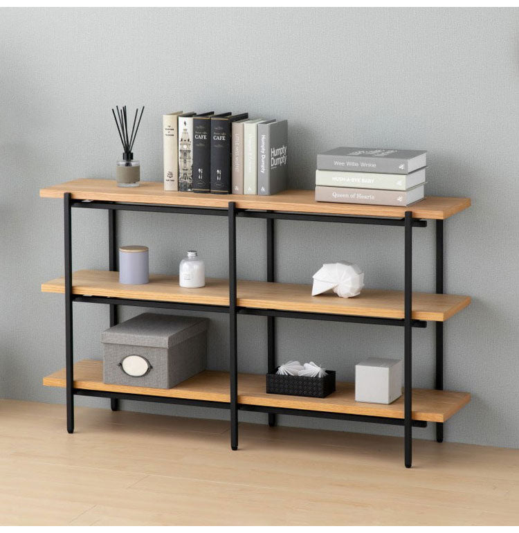 一生紀 ラック 完成品 3段 幅120 PUSTA オーク材 オイル仕上げ おしゃれ シェルフ オープンラック カウンター下収納 高さ70 棚 ヴィンテージ シンプル ディスプレイラック 北欧 ISSEIKI(代引不可)