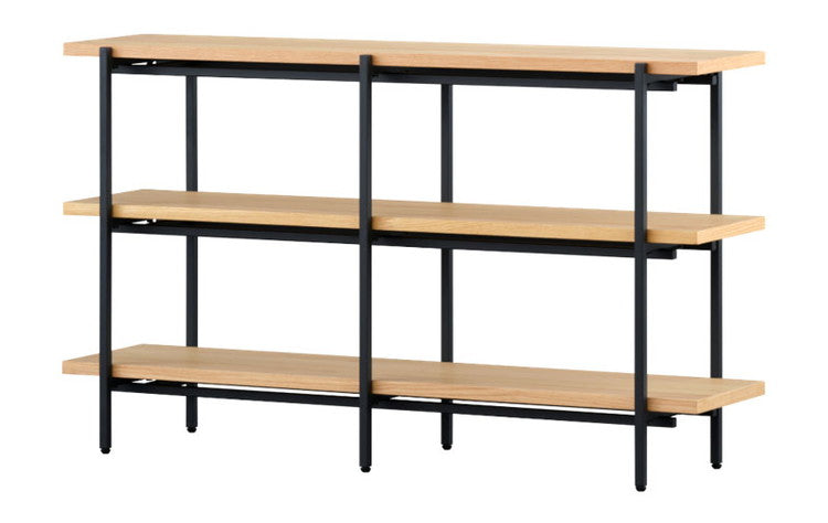 一生紀 ラック 完成品 3段 幅120 PUSTA オーク材 オイル仕上げ おしゃれ シェルフ オープンラック カウンター下収納 高さ70 棚 ヴィンテージ シンプル ディスプレイラック 北欧 ISSEIKI(代引不可)