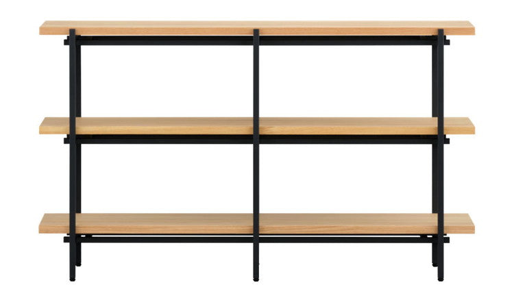 一生紀 ラック 完成品 3段 幅120 PUSTA オーク材 オイル仕上げ おしゃれ シェルフ オープンラック カウンター下収納 高さ70 棚 ヴィンテージ シンプル ディスプレイラック 北欧 ISSEIKI(代引不可)