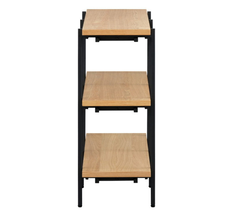 一生紀 ラック 完成品 3段 幅120 PUSTA オーク材 オイル仕上げ おしゃれ シェルフ オープンラック カウンター下収納 高さ70 棚 ヴィンテージ シンプル ディスプレイラック 北欧 ISSEIKI(代引不可)