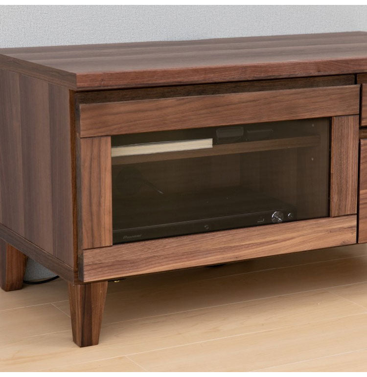 一生紀 テレビ台 完成品 幅80 FLOCK 天然木 オイル仕上げ テレビボード ローボード TV台 TVボード 扉 引き出し 収納 配線コード穴 レトロモダン 北欧 おしゃれ ISSEIKI(代引不可)