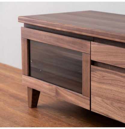 一生紀 テレビ台 完成品 幅100 FLOCK 天然木 オイル仕上げ テレビボード ローボード TV台 TVボード 扉 引き出し 収納 配線コード穴 レトロモダン 北欧 おしゃれ ISSEIKI(代引不可)