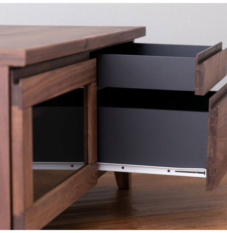 一生紀 テレビ台 完成品 幅100 FLOCK 天然木 オイル仕上げ テレビボード ローボード TV台 TVボード 扉 引き出し 収納 配線コード穴 レトロモダン 北欧 おしゃれ ISSEIKI(代引不可)