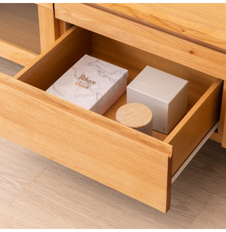 一生紀 テレビ台 完成品 幅100 FLOCK 天然木 オイル仕上げ テレビボード ローボード TV台 TVボード 扉 引き出し 収納 配線コード穴 レトロモダン 北欧 おしゃれ ISSEIKI(代引不可)