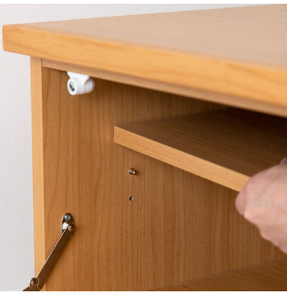 一生紀 テレビ台 完成品 幅150 FLOCK 天然木 オイル仕上げ テレビボード ローボード TV台 TVボード 扉 引き出し 収納 配線コード穴 レトロモダン 北欧 おしゃれ ISSEIKI(代引不可)