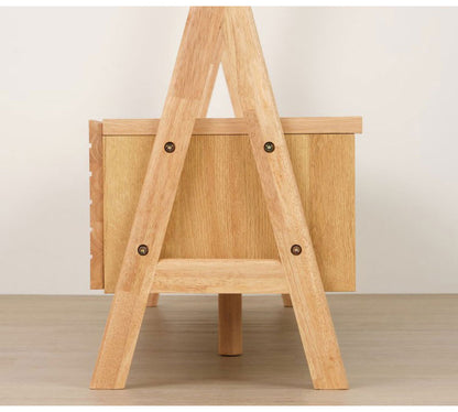 一生紀 テレビボード テレビ台 幅155 TV台 TVボード ローボード 引き出し フラップ扉 壁面収納 北欧 木製 ISSEIKI ACHESCO(代引不可)