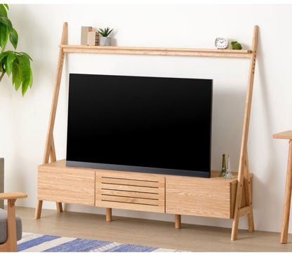 一生紀 テレビボード テレビ台 幅155 TV台 TVボード ローボード 引き出し フラップ扉 壁面収納 北欧 木製 ISSEIKI ACHESCO(代引不可)