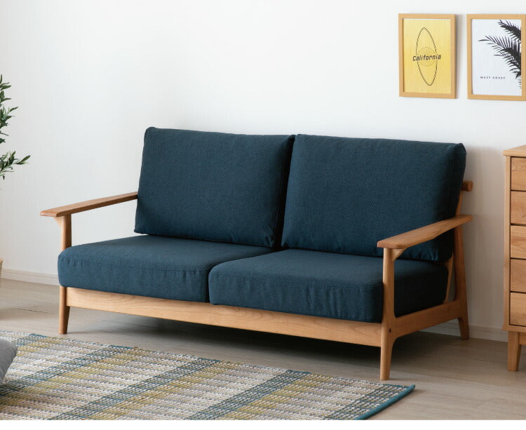 一生紀 ソファ 2人掛け FORTO フォルト 2P ソファ 二人掛け アルダー無垢材 オイル仕上げ 脚付き 天然木 無垢 北欧 ISSEIKI おしゃれ(代引不可)