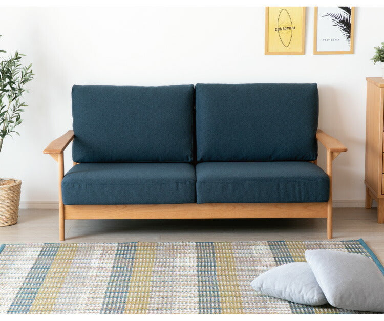 一生紀 ソファ 2人掛け FORTO フォルト 2P ソファ 二人掛け アルダー無垢材 オイル仕上げ 脚付き 天然木 無垢 北欧 ISSEIKI おしゃれ(代引不可)