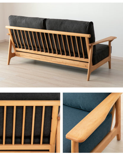 一生紀 ソファ 2人掛け FORTO フォルト 2P ソファ 二人掛け アルダー無垢材 オイル仕上げ 脚付き 天然木 無垢 北欧 ISSEIKI おしゃれ(代引不可)