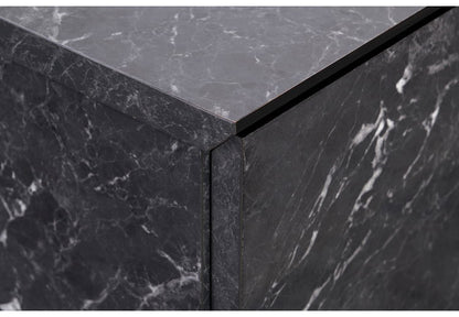 一生紀 センターテーブル 幅105 大理石調 STAN 大容量収納付き 引き出し2杯 ローテーブル マーブル調 ストーン柄 韓国インテリア 白 モノトーン モダン おしゃれ ISSEIKI(代引不可)