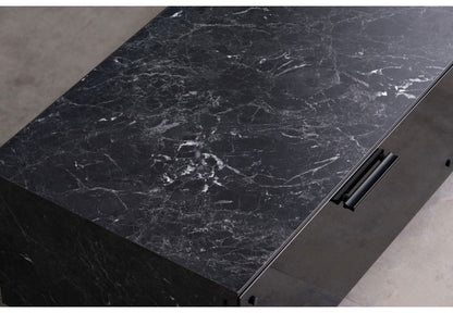 一生紀 テレビ台 幅180 完成品 大理石調 TAPIOS モノトーン ホワイト ブラック 白 黒 テレビボード ローボード TV台 TVボード マーブル調 ストーン柄 韓国インテリア モダン おしゃれ ISSEIKI(代引不可)