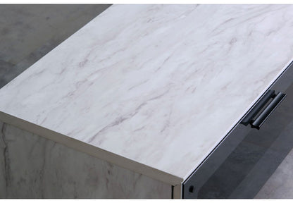 一生紀 テレビ台 幅180 完成品 大理石調 TAPIOS モノトーン ホワイト ブラック 白 黒 テレビボード ローボード TV台 TVボード マーブル調 ストーン柄 韓国インテリア モダン おしゃれ ISSEIKI(代引不可)