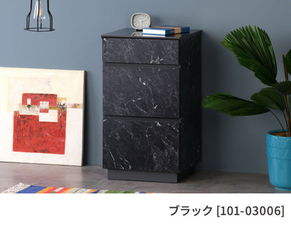 一生紀 チェスト 幅40 完成品 大理石調 TAPIOS モノトーン ホワイト ブラック 白 黒 リビングチェスト タンス 箪笥 引き出し 収納棚 マーブル調 ストーン柄 韓国インテリア モダン おしゃれ ISSEIKI(代引不可)