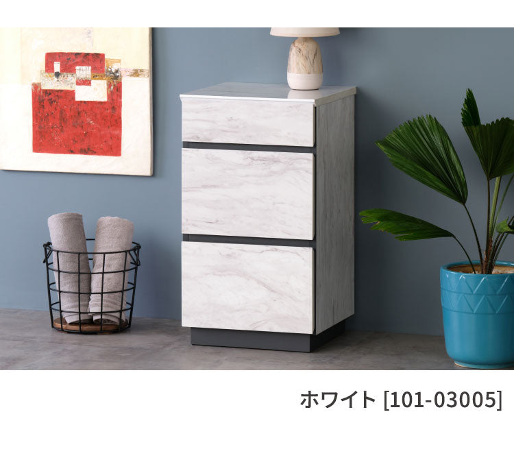 一生紀 チェスト 幅40 完成品 大理石調 TAPIOS モノトーン ホワイト ブラック 白 黒 リビングチェスト タンス 箪笥 引き出し 収納棚 マーブル調 ストーン柄 韓国インテリア モダン おしゃれ ISSEIKI(代引不可)