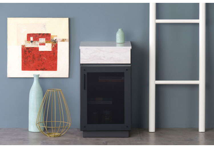 一生紀 キャビネット 幅40 完成品 大理石調 TAPIOS モノトーン ホワイト ブラック 白 黒 ガラス扉 収納棚 モデム収納 ルーターラック マーブル調 ストーン柄 韓国インテリア モダン おしゃれ ISSEIKI(代引不可)