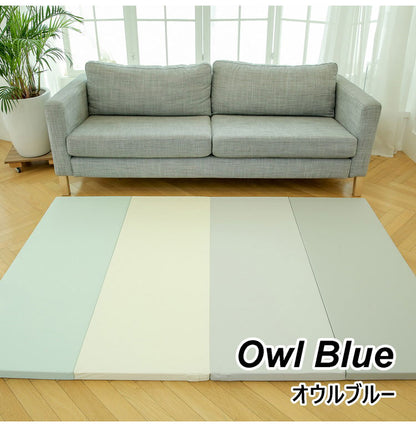 プレイマット 折りたたみ ベビーマット ノンスリップ 120×160×4cm 厚手 床暖房対応 寝返りマット 4段 赤ちゃん クッションマット お昼寝 出産祝い 韓国インテリア bebe enfant べべアンパン(代引不可)