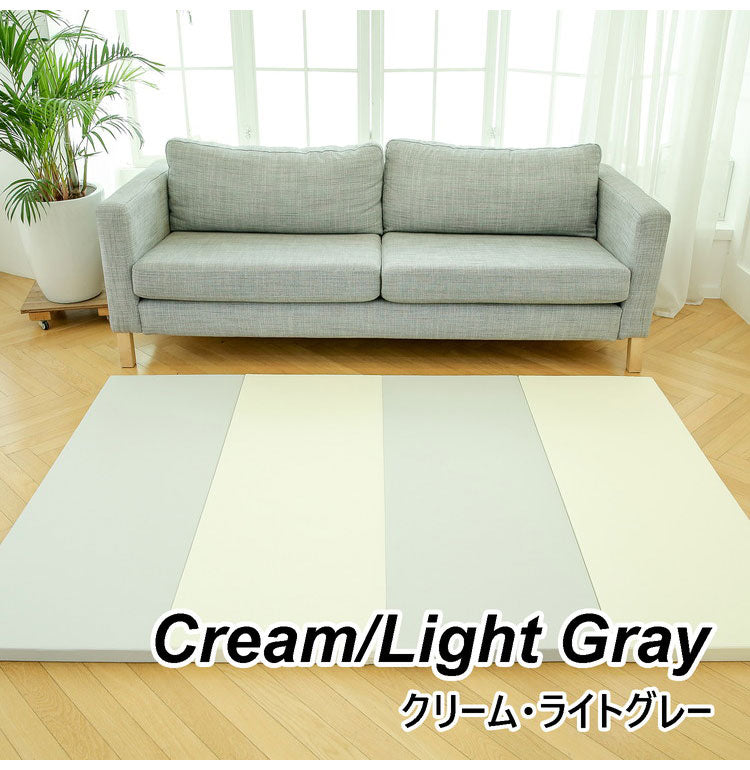 プレイマット 折りたたみ ベビーマット ノンスリップ 120×160×4cm 厚手 床暖房対応 寝返りマット 4段 赤ちゃん クッションマット お昼寝 出産祝い 韓国インテリア bebe enfant べべアンパン(代引不可)