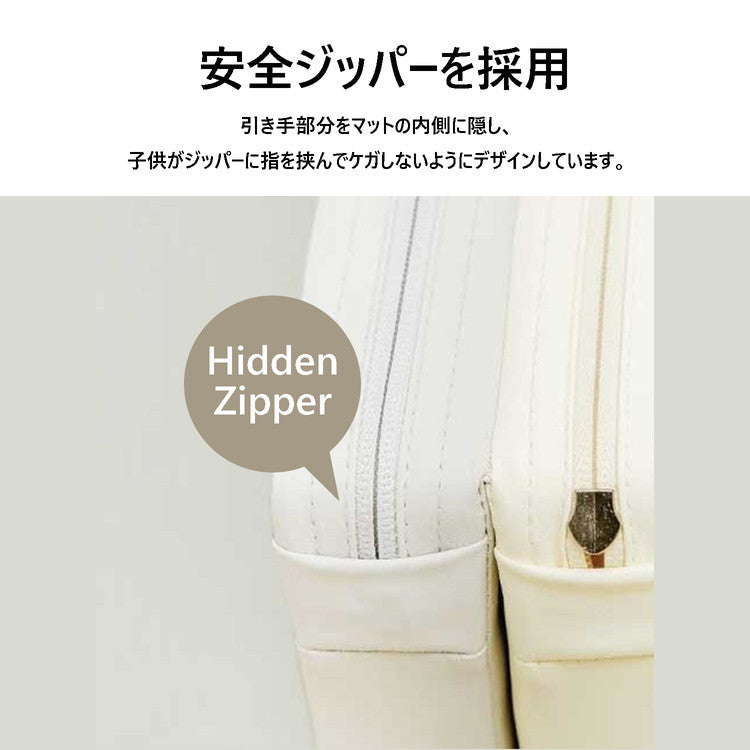 プレイマット 折りたたみ ベビーマット ノンスリップ 120×160×4cm 厚手 床暖房対応 寝返りマット 4段 赤ちゃん クッションマット お昼寝 出産祝い 韓国インテリア bebe enfant べべアンパン(代引不可)