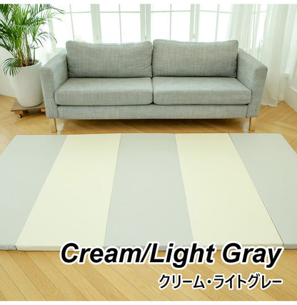 プレイマット 折りたたみ ベビーマット ノンスリップ 140×250×4cm 厚手 床暖房対応 寝返りマット 5段 赤ちゃん クッションマット お昼寝 出産祝い 韓国インテリア bebe enfant べべアンパン(代引不可)