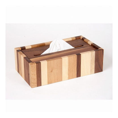 Latree(ラトレ) DENシリーズ 無垢のティッシュボックス 25×14cm モザイク オイル仕上げ 高級感 飛騨家具 株式会社HIDAKAGU
