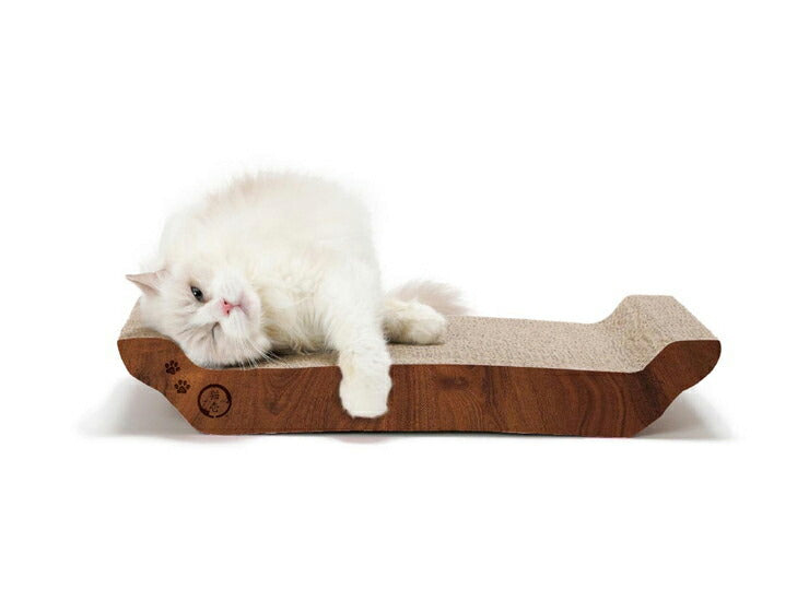 猫壱 バリバリベッドL ダークブラウン ダンボール ベッド ペットベッド 爪とぎ 爪研ぎ 爪とぎベッド 爪とぎ防止 猫用 猫用品 ねこ ネコ 据え置き ペット用 お手入れ