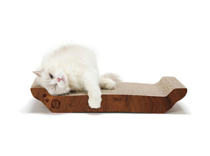 猫壱 バリバリベッドL ダークブラウン ダンボール ベッド ペットベッド 爪とぎ 爪研ぎ 爪とぎベッド 爪とぎ防止 猫用 猫用品 ねこ ネコ 据え置き ペット用 お手入れ