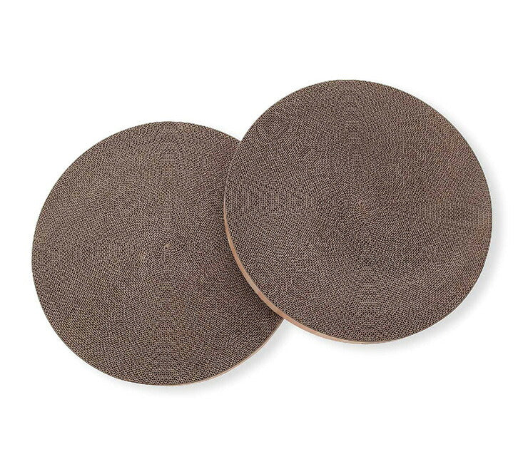 猫壱 爪とぎ バリバリボウル XL 交換用つめとぎ 2個パック 大型 円形 木目 爪とぎ 爪研ぎ 爪とぎ防止 猫用 猫用品 ねこ ネコ 爪みがき 据え置き ペット用 お手入れ