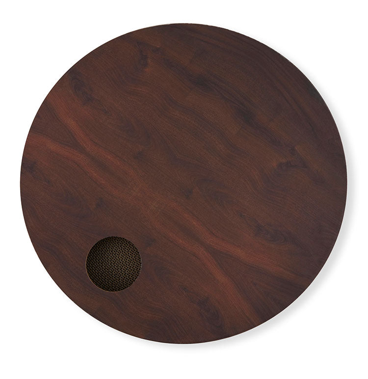 猫壱 バリバリボウル XL 猫柄 ダークブラウン ダンボール 丸型 ボウル 爪とぎボウル 爪とぎ 爪研ぎ 爪とぎ防止 猫用 猫用品 ねこ ネコ 据え置き ペット用 お手入れ