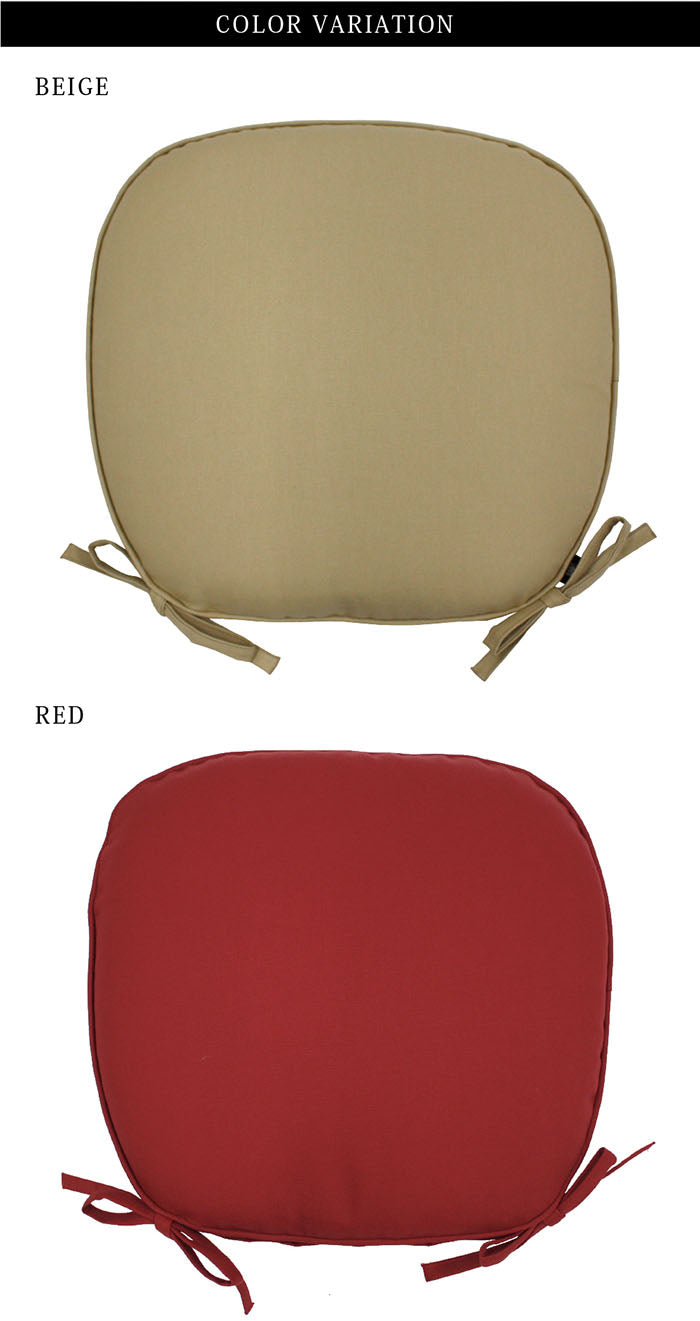 クッション 座布団 バテイシート 日本製 無地 綿 洗える 洗濯可能 シートクッション ひも付き 紐 馬蹄 イス 椅子 チェア インテリア かわいい おしゃれ リビング ダイニング 国産(代引不可)