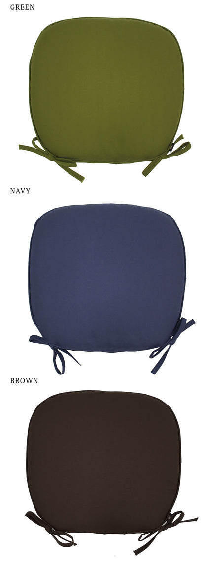 クッション 座布団 バテイシート 日本製 無地 綿 洗える 洗濯可能 シートクッション ひも付き 紐 馬蹄 イス 椅子 チェア インテリア かわいい おしゃれ リビング ダイニング 国産(代引不可)